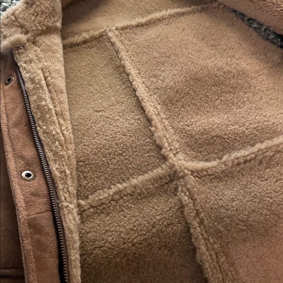 The Territory Ahead Vest Women Size M Tan Genuine Leather Zipper and Snaps - Picture 11 of 16